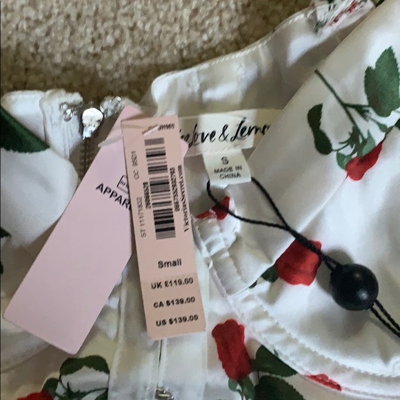 SIZE M 1 LEFT For Love & Lemons love song dress - Picture 8 of 10